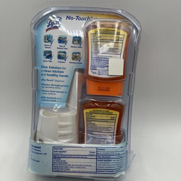 Lysol No-Touch Kitchen System 2 Soap Refills Sparkling Tangerine Discontinued - Picture 6 of 7